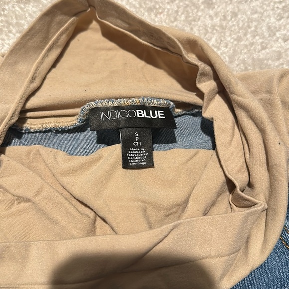 Indigo Blue over the bump maternity jeans - Picture 4 of 4